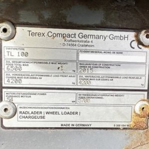 foto 6.5t Terex TL 100 lader